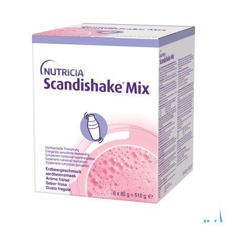Scandishake Mix Aardbei Zakje 6X85G