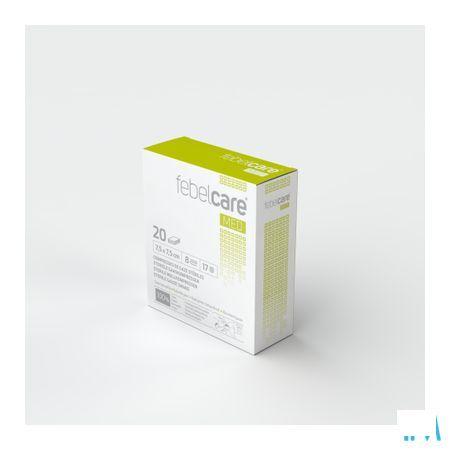 Febelcare Gaaskompres Steriel 7,5x 7,5cm 20x1