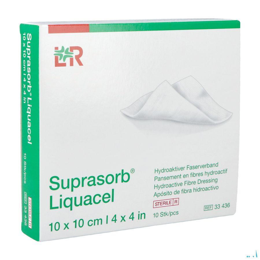 Suprasorb Liquacel Pansement Fibres Hydroact.10X10Cm 10  -  Lohmann & Rauscher