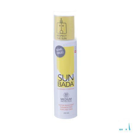 Sunbada Medium 20spf Flacon 200 ml
