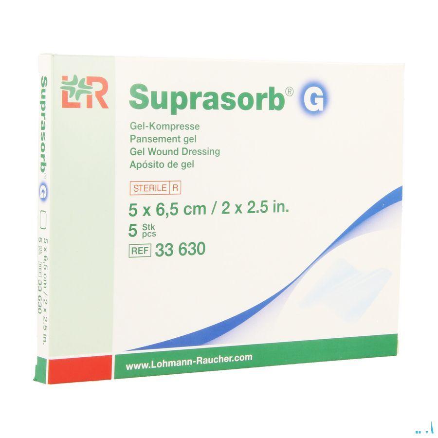 Suprasorb G Compresse 5x6,5cm 5 33630  -  Lohmann & Rauscher