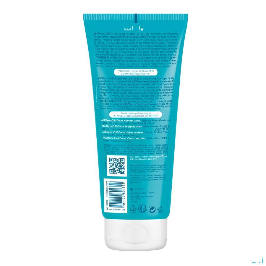 Bioderma Abcderm Cold Cream Gezicht Lich.nf 200 ml