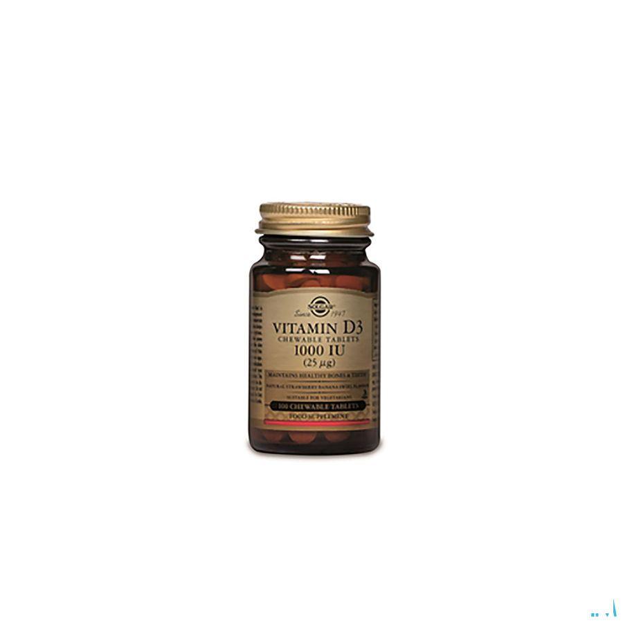 Solgar Vitamin D 3 1000iu Kauwtabletten 100  -  Solgar Vitamins