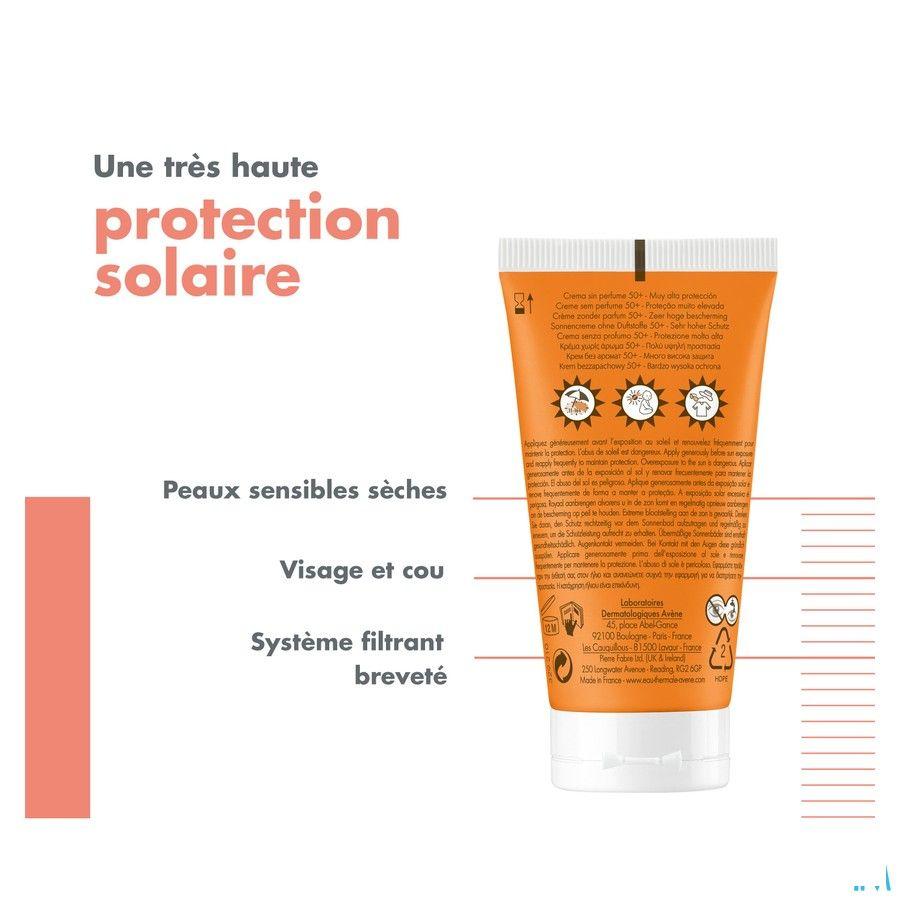 Avene Zon Ip50 + Creme Zonder Parfum 50 ml  -  Avene