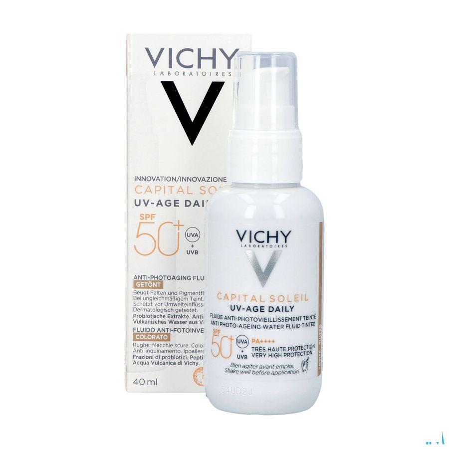 Vichy Cap Sol Uv-Age Tintee Light Ip50 + 40 ml  -  Vichy