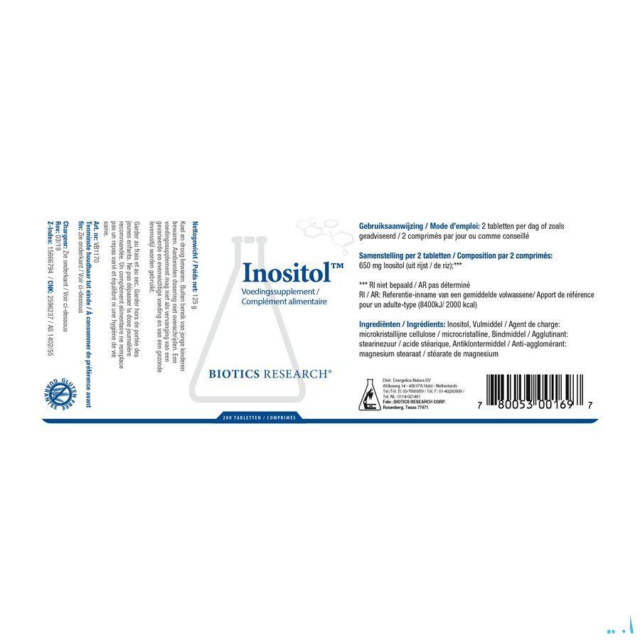 Biotics Inositol 200 tabletten  -  Energetica Natura