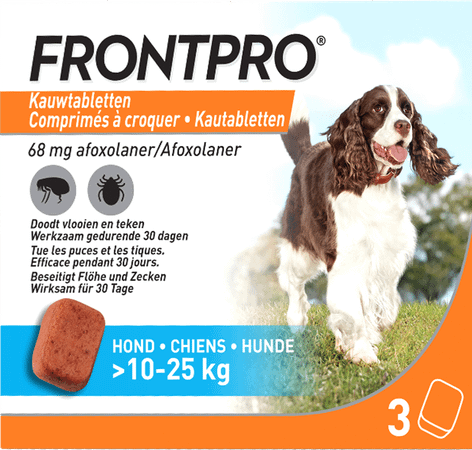 Frontpro 68Mg >10-25Kg Hond Kauwtabl 3