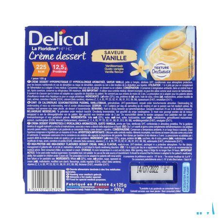 Delical Creme Dessert La Floridine Vanille 4X125 g  -  Bs Nutrition