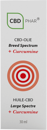 Cbd Olie Breed Spectrum + Curcumine 30 ml Cbd-Phar