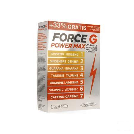 Force G Power Max Lot Ampullen 20  -  Nutrisante