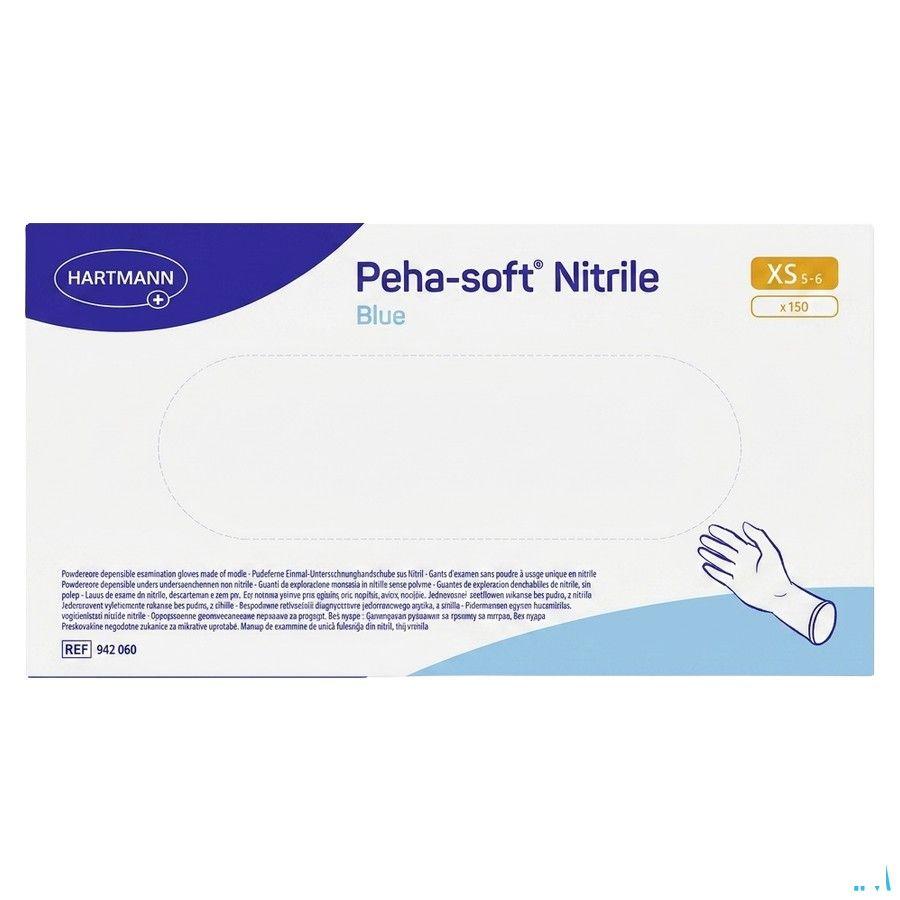 Peha Soft Handschoen Nitrile Blauw Xs 150 9420110