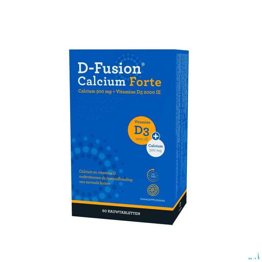 D-Fusion Calcium Forte 500/2000 Kauwtabl 60