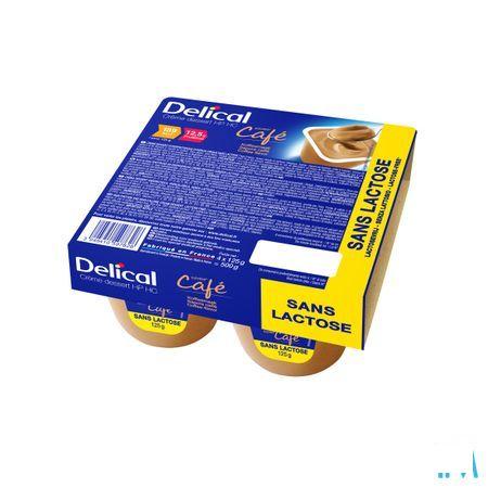 Delical Creme Dessert Hp-hc zonder lact.koffie 4x125 gr  -  Bs Nutrition