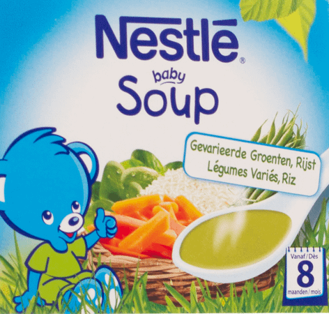 Nestle Baby Soup Gevar. Groenten Rijst 2x250 ml  -  Nestle