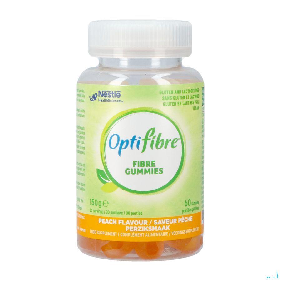 Nestle Optifibre Fibre Peche Gommes 60