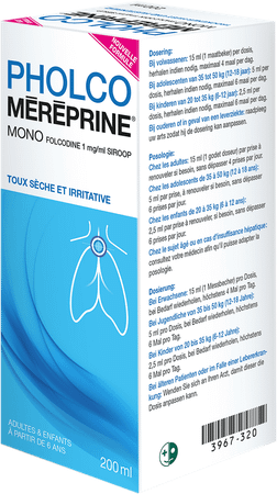Pholco Mereprine Mono 1 mg/  ml Siroop 200 ml