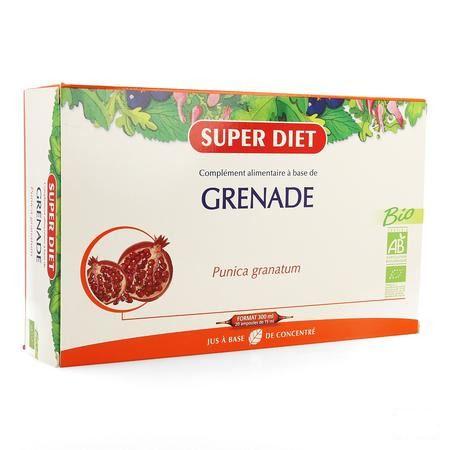 Super Diet Granaatappel Bio Ampullen 20x15 ml  -  Superdiet Laboratoires