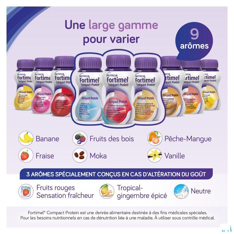 Fortimel Compact Protein Aardbei 4x125 ml  -  Nutricia