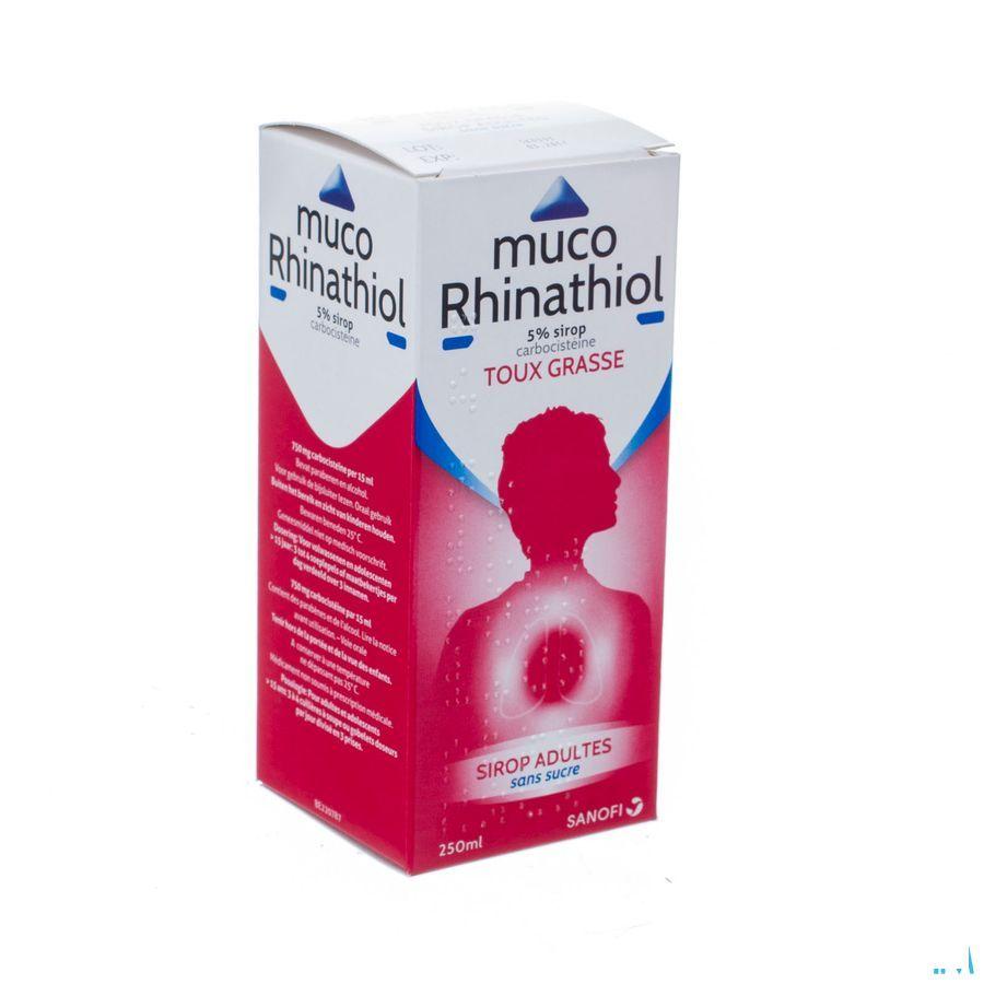 Muco Rhinathiol 5% Siroop Ad zonder suiker 250 ml