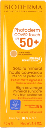 Bioderma Photoderm Cover Touch Doree Ip50+ Tb 40G  -  Naos