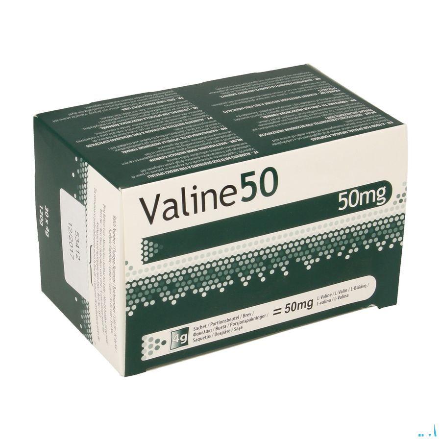 Valine 50 Poudre Sachet 30x4g 