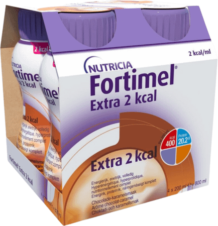 Fortimel Extra 2Kcal Chocolade Karamel 4X200 ml  -  Nutricia