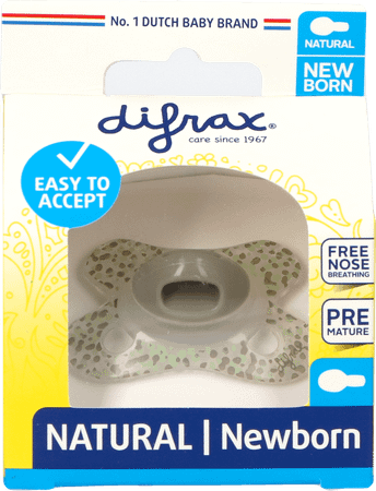 Difrax Fopspeen Natural Newborn  -  Difrax