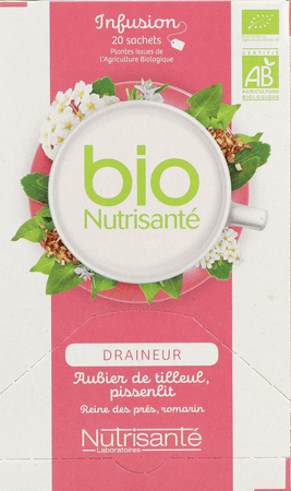 Infusie Bio Drainage Zakje 20  -  Nutrisante