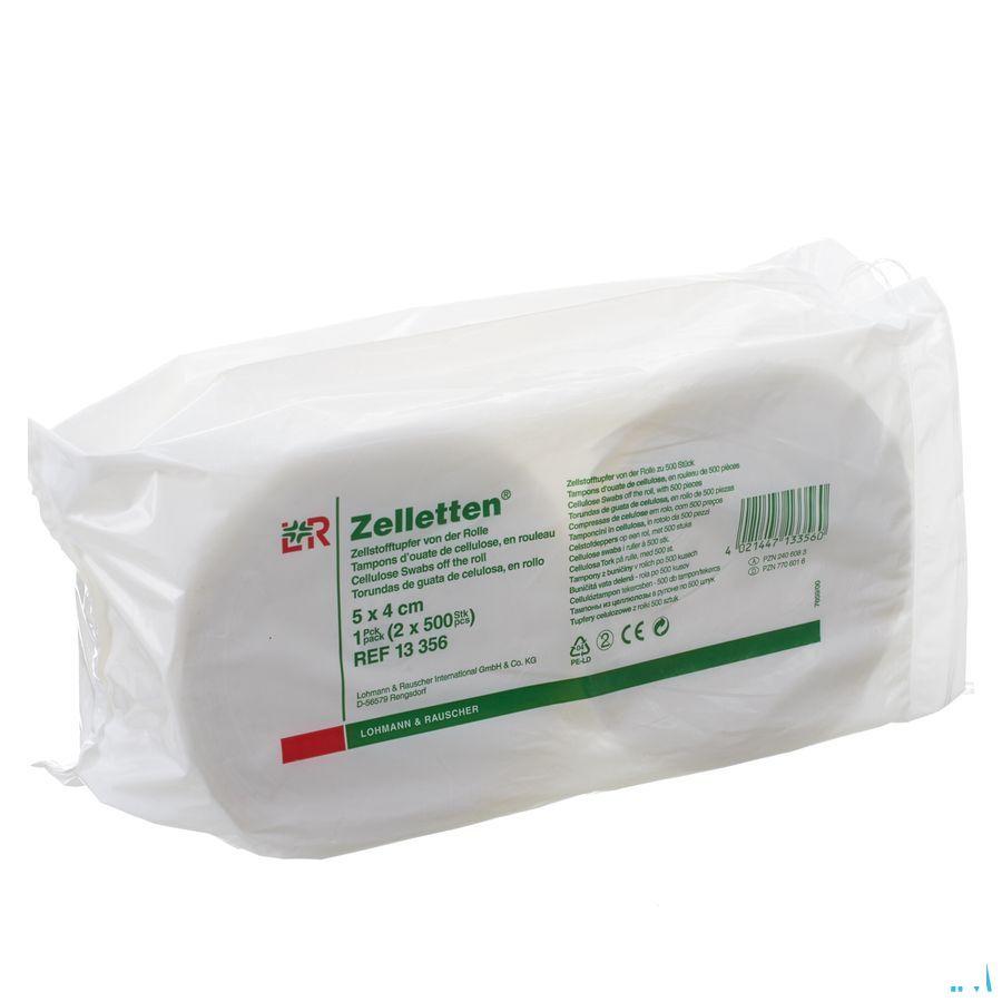 Zelletten Tampon Cellulose 5x4cm 500x2 13356  -  Lohmann & Rauscher