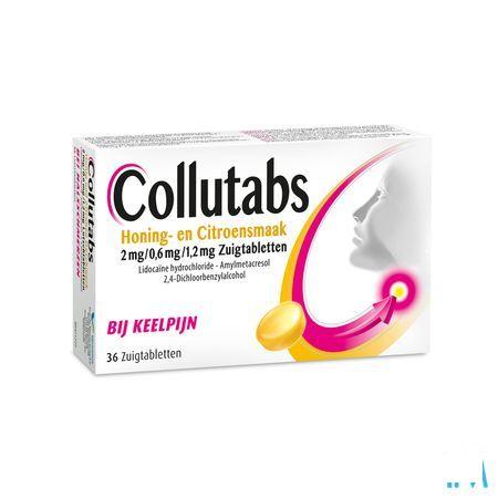 Collutabs Honing Citr. 2 mg/0,6 mg/1,2 mg Zuigtabl 36