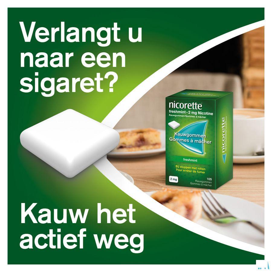 Nicorette Freshmint Kauwgom 105x2 mg