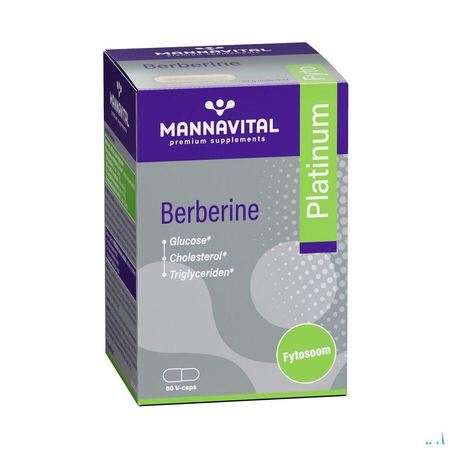 Mannavital Berberine Platinum V caps 60  -  Mannavita