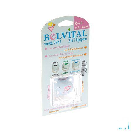 Belvital Sucette Silic + Testeur Temperature 0- 6m