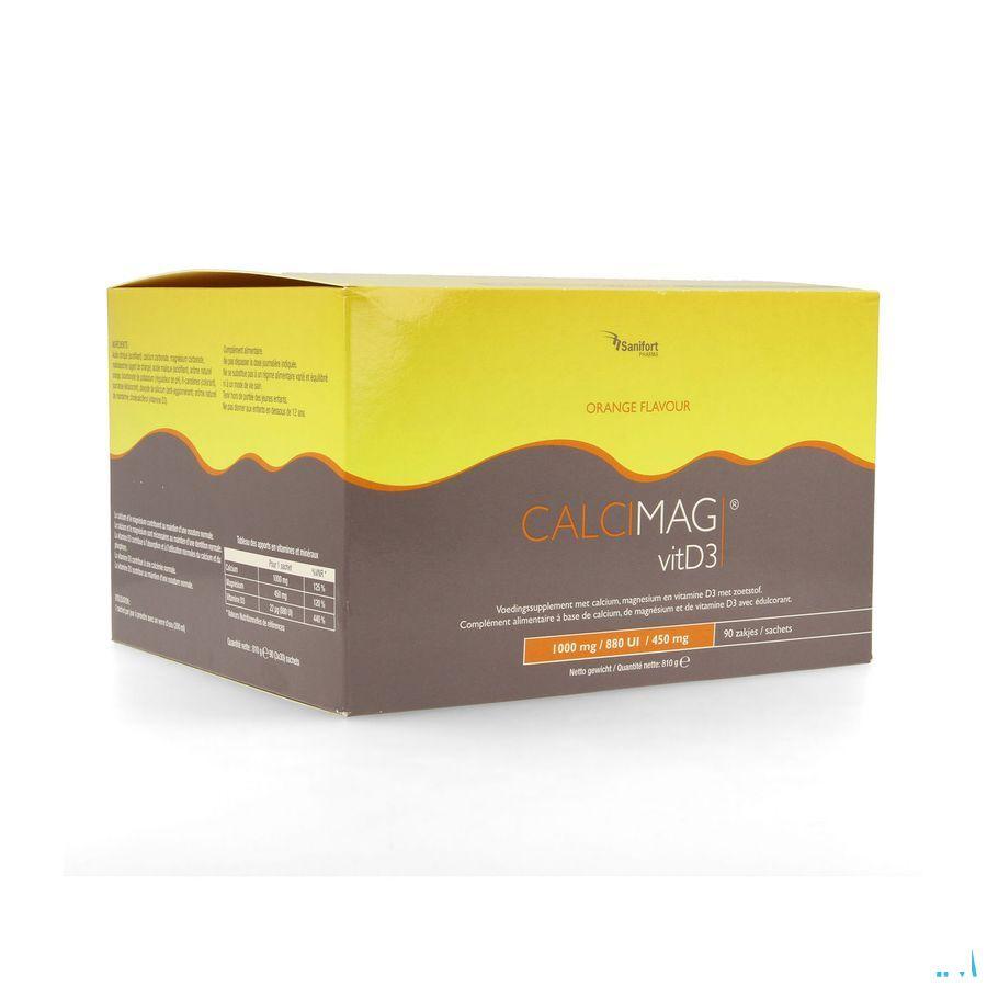 Calcimag Ca1000 mg/d3 880UI/mg 450 mg Orange Sach.90 