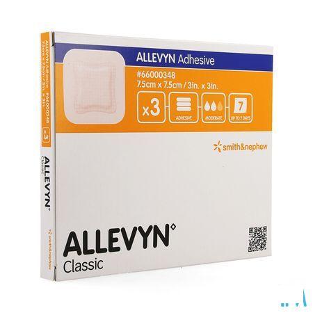Allevyn Adhesive Verband Hydrocel. 7,5x 7,5cm 3 66000348  -  Smith Nephew