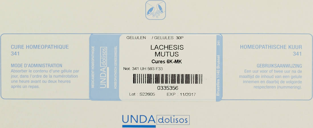 Lachesis Mutus Cure 6k-MK  -  Boiron