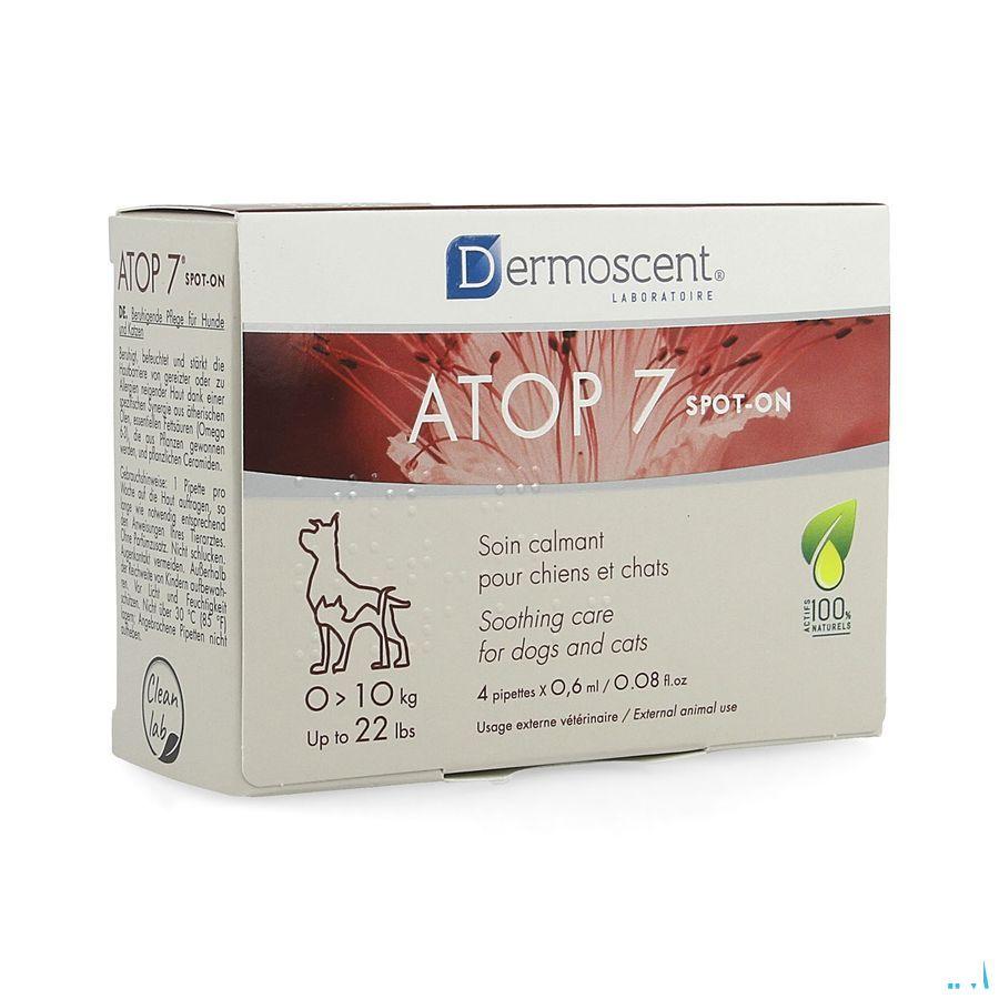 Dermoscent Atop 7 Spot On Hond Kat 1-10Kg 4X0,6ml