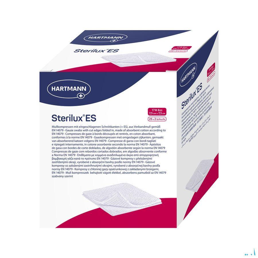 Sterilux Es Kompres Steriel 8Pl 7,5X 7,5Cm 25X 2 4185544  -  Hartmann