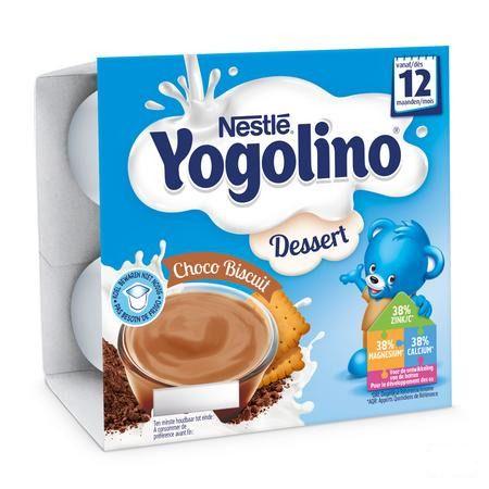 Nestle Yogolino Dessert Choco Biscuit Pot 4x100 gr  -  Nestle