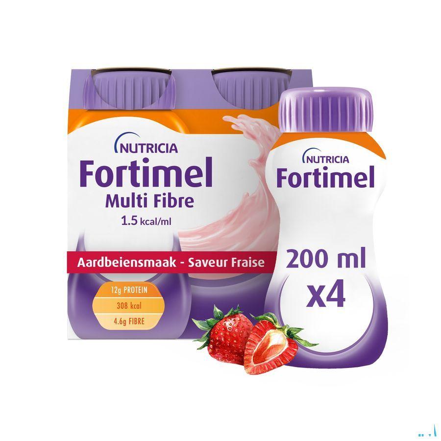 Fortimel Multifiber 1.5Kcalfraise 4 x 200 ml
