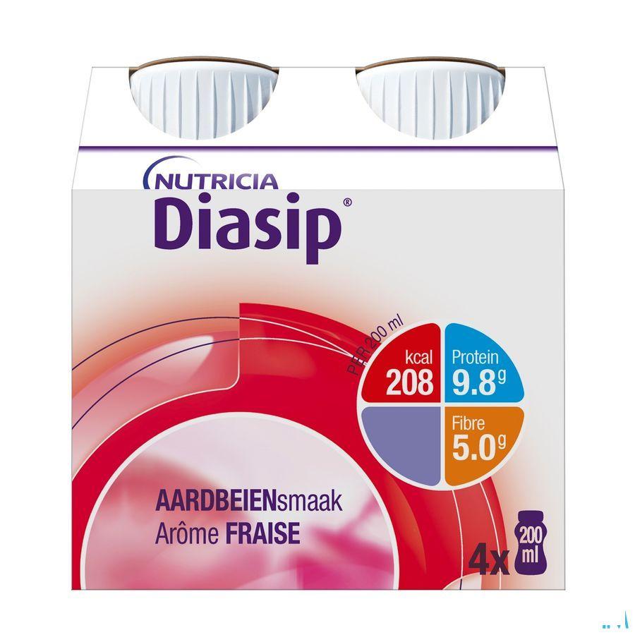 Diasip Fraise Bouteille 4X200 ml  -  Nutricia