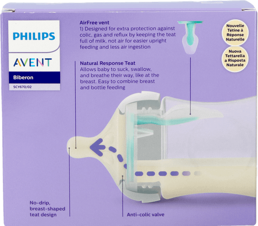 Philips Avent Natural Airfree Zuigfles Duo 2X125 ml
