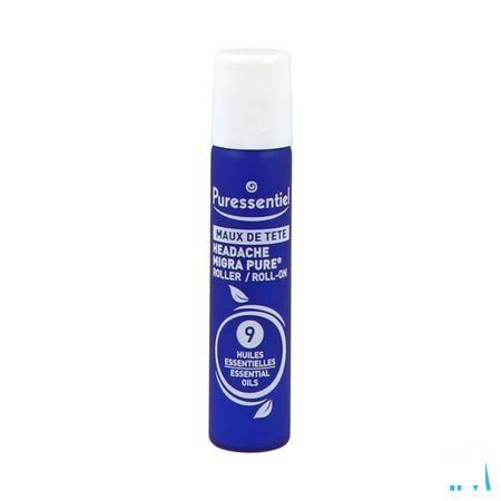 Puressentiel Roller Hoofdpijn 9 Essentiele Olie 5 ml  -  Puressentiel