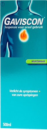 Gaviscon Menthe Munt Suspensie Drink 500 ml