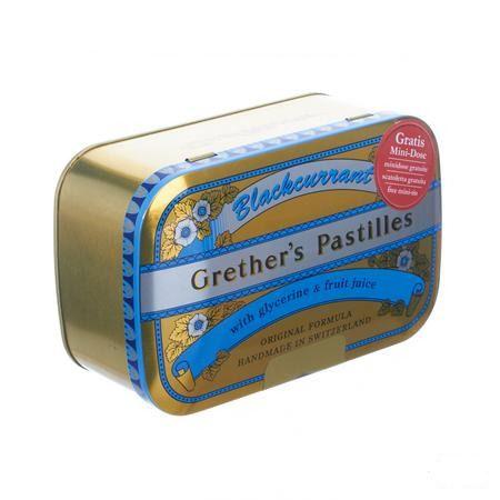 Grether's Pastilles Blackcurrant Pastille 440 gr  -  Melisana