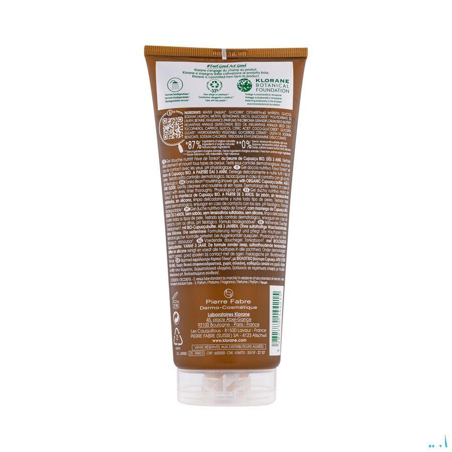Klorane Lichaam Douchegel Tonkaboon 200 ml