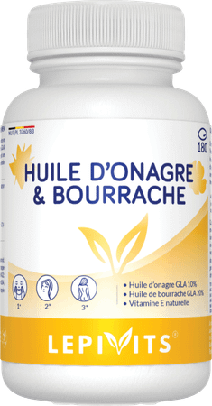 Lepivits Huile Onagre & Bourrache Bio Caps 180