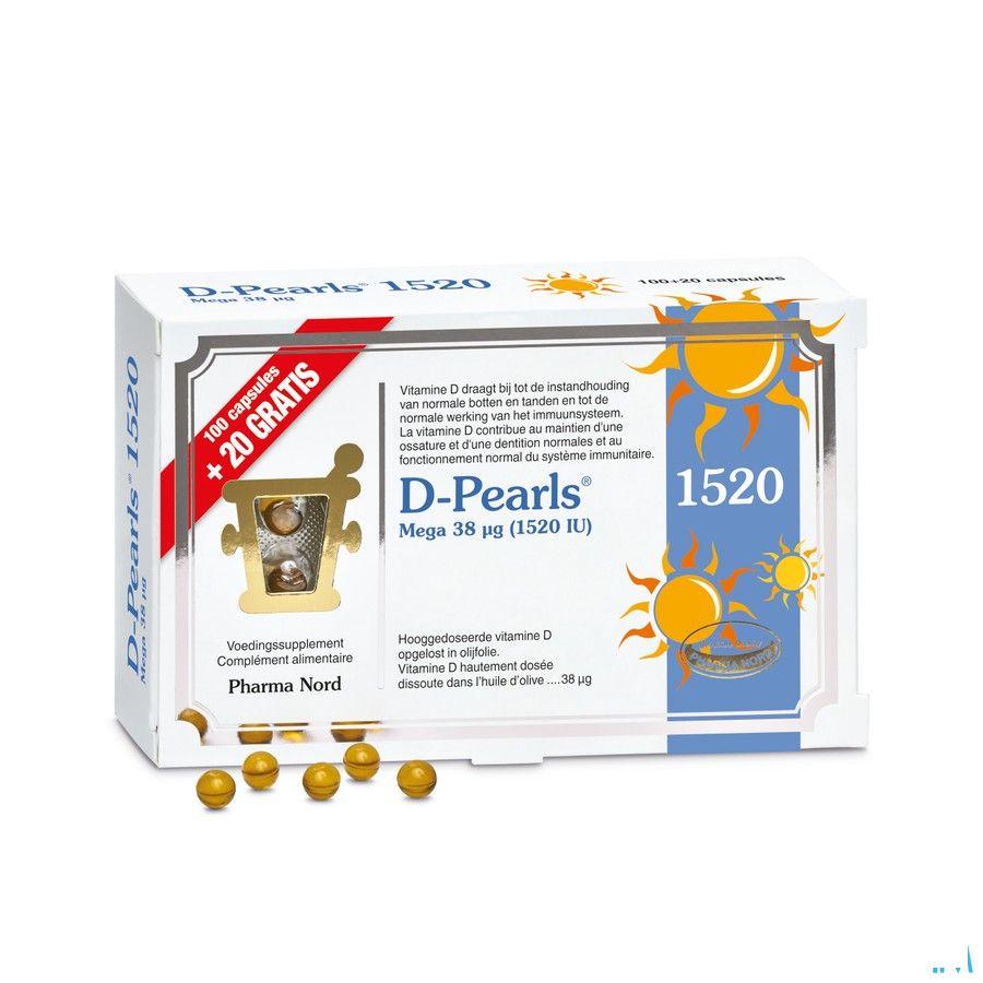 D-pearls 1520 Capsule 100 + 20  -  Pharma Nord