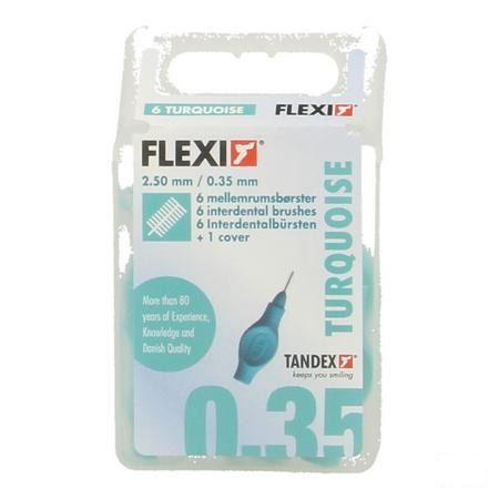 Flexi Turquoise Borsteltje Extra Micro Fine 6  -  Deprophar