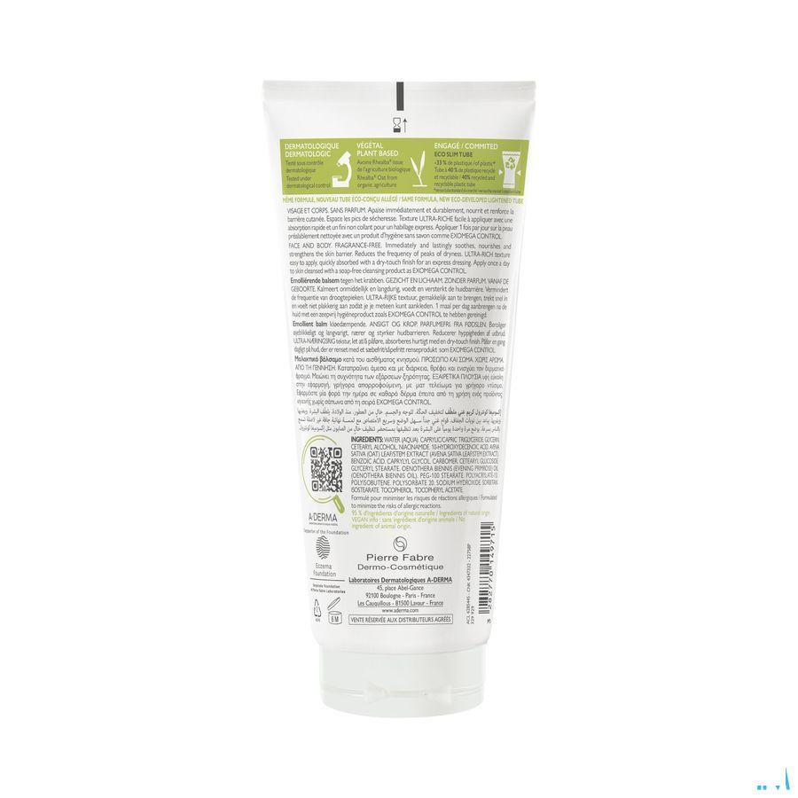 Aderma Exomega Control Baume Emollient 200 ml  -  Aderma